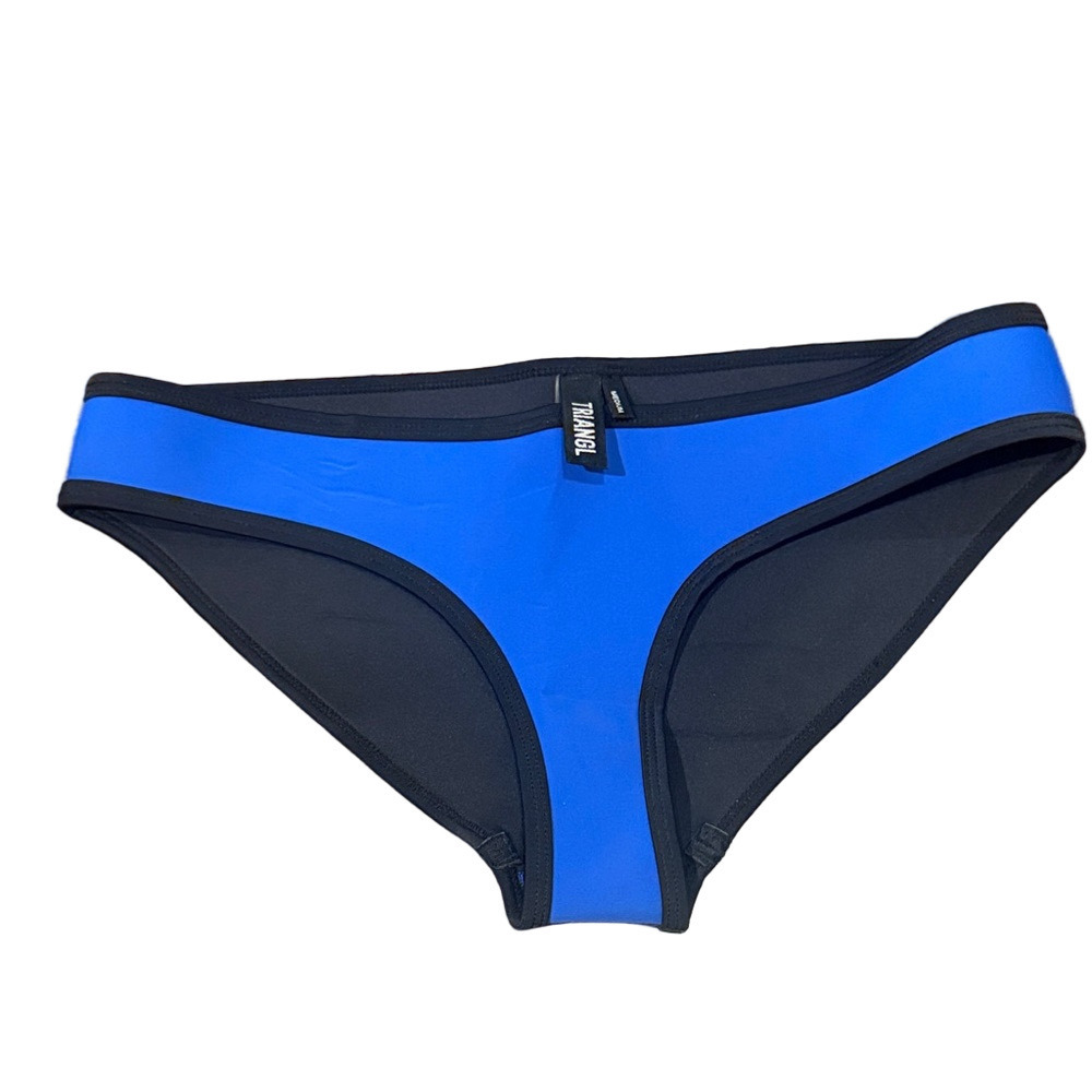 Triangl blue/black bikini bottom, medium